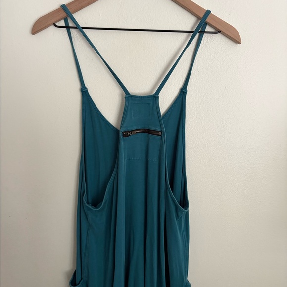 FPM by Free People Hotshot Onesie Blue Teal Jumpsuit Women’s XS NWOT *flaw - Picture 5 of 7